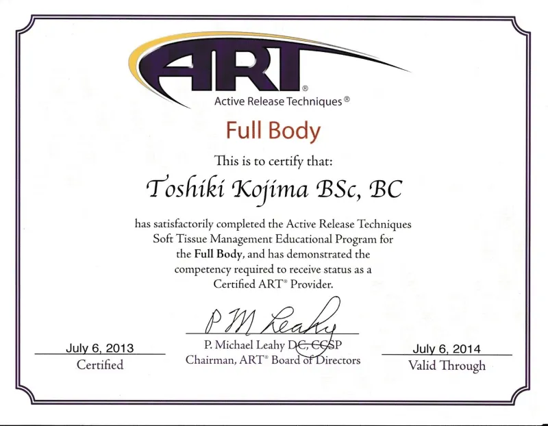 ART Certified Provider - Full Body